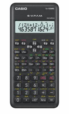 Original Casio fx 100 ms scientific calculator 2nd edition, with 240 functions and 2 line display / high school calculator approved by KNEC.