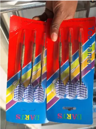 Steel Tip Darts Set for Dartboard – 3 Pieces Precision Throwing Darts with Non-Slip Grip Take your dart game to the next level with this Steel Tip Darts Set, designed for accuracy and balance.