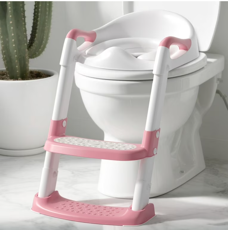 3 in 1 Potty Ladder for Kids – Toilet Training Seat with Adjustable Step Ladder Help your child transition from diapers to independent toilet use with this 3-in-1 Potty Ladder for Kids.