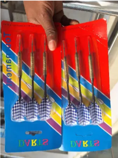 Steel Tip Darts Set for Dartboard – 3 Pieces Precision Throwing Darts with Non-Slip Grip Take your dart game to the next level with this Steel Tip Darts Set, designed for accuracy and balance.