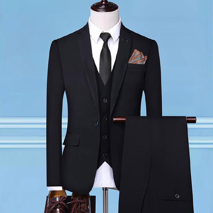 Mens Business Suits, Official Formal Wear, Elegant Tailored Blazer and Trousers Set, Premium Fabric, Comfortable Fit, Modern Slim Design, Perfect for Office Meetings, Corporate Events and Smart