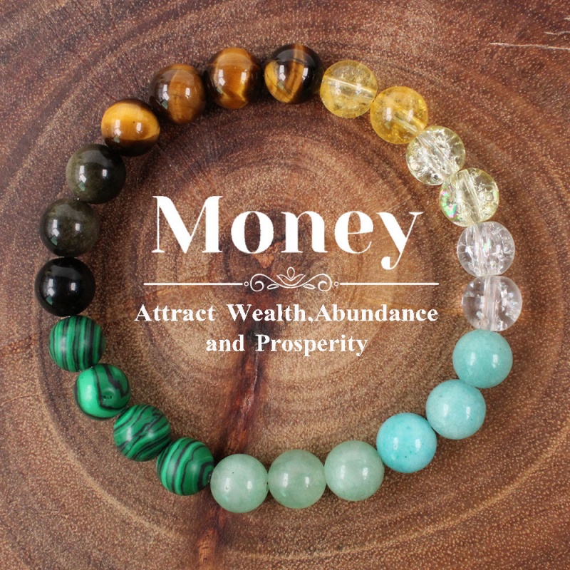 Luxury Fashion Hot Selling Bestseller New Chinese Style Bracelet Natural Citrine Aventurine & Malachite Energy Crystal Beaded Bracelet Lucky Wealth Stress Relief Gem Jewelry Unisex