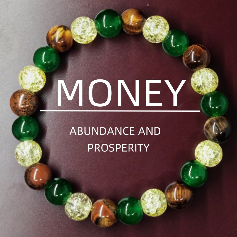 Luxury Fashion Hot Selling Bestseller New Chinese Style Bracelet Natural Citrine Aventurine & Malachite Energy Crystal Beaded Bracelet Lucky Wealth Stress Relief Gem Jewelry Unisex