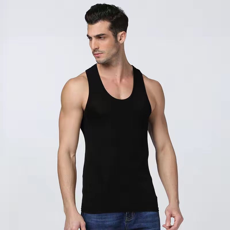 1 pc Men's vest, pure cotton, sports and fitness, sleeveless T-shirt, large size, extra-large, outer wear, waistcoat