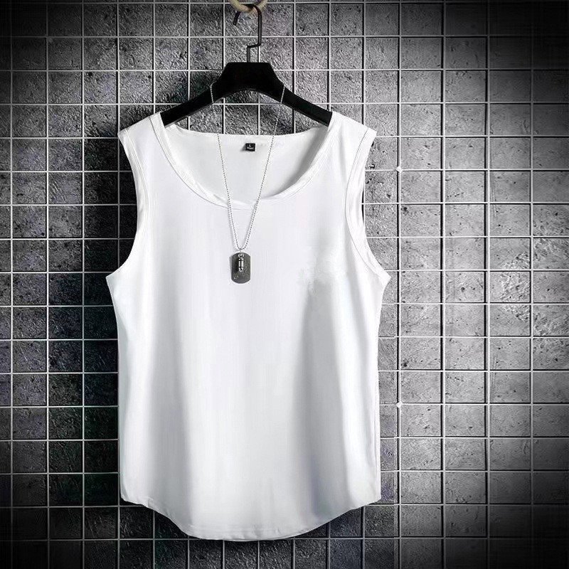 1 pc Men's vest, pure cotton, sports and fitness, sleeveless T-shirt, large size, extra-large, outer wear, waistcoat