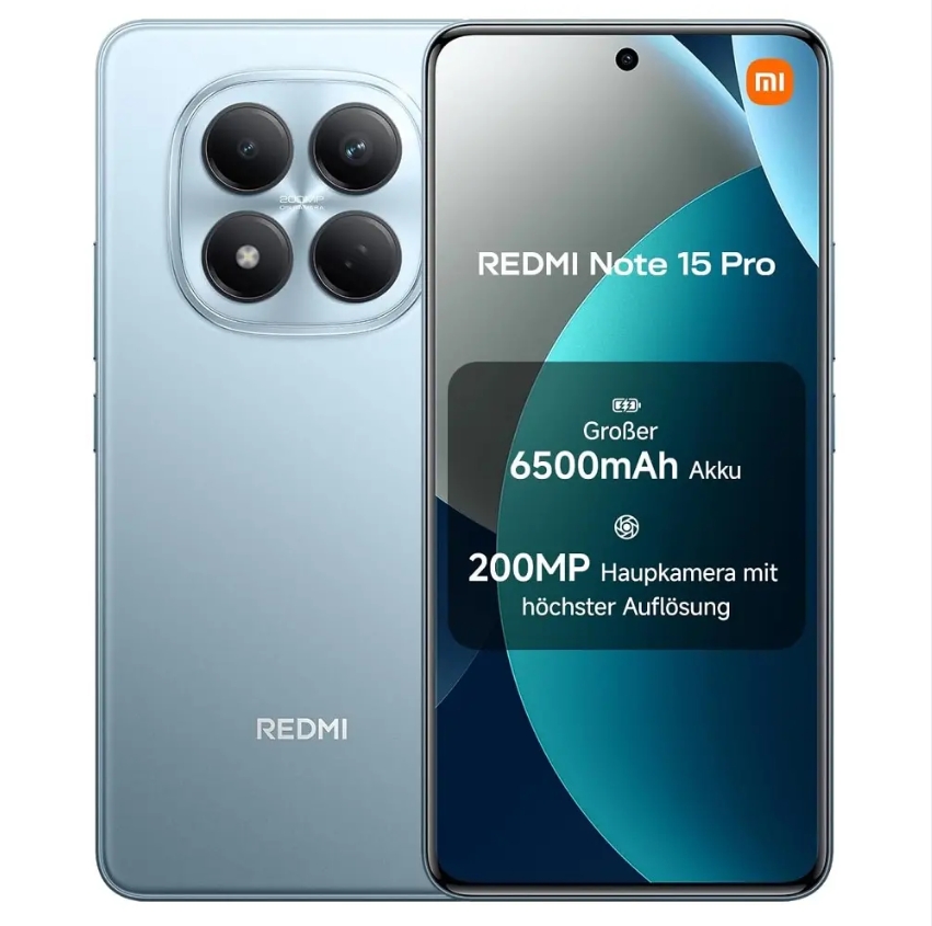 [FREE GIFTS🔥] XIAOMI Redmi Note 15 Pro 256GB+16(8+8)GB 3D-Curved Display 6.77" 120Hz Display Under-Display Fingerprint (200+8)MP Camera 6500mAh Battery 45W Hyper-Charge AI Smartphone
