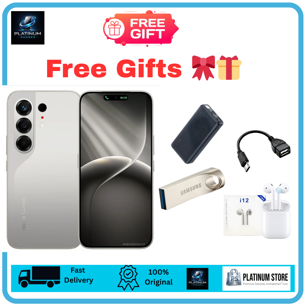 [Anniversary Offer] TECNO Camon 50 256GB+16(8+8)GB 6.78" 144Hz AMOLED Display 50MP+8MP Rear Camera 6150mAh Battery 45W Fast Charging Under-Display Fingerprint IP68/69K Smart TECNO AI Smartphone