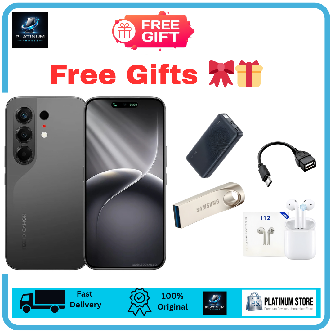 [Anniversary Offer] TECNO Camon 50 256GB+16(8+8)GB 6.78" 144Hz AMOLED Display 50MP+8MP Rear Camera 6150mAh Battery 45W Fast Charging Under-Display Fingerprint IP68/69K Smart TECNO AI Smartphone