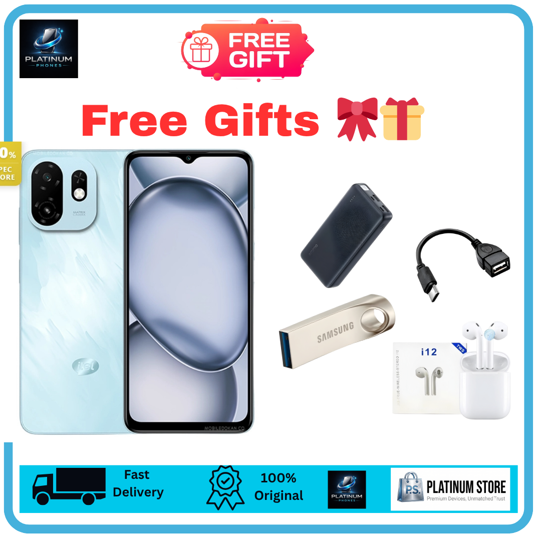 [Anniversary Sale] itel A100C 64GB+6(3+3)GB 6.6" IPS LCD 90Hz Display 8MP Camera Dual SIM 5000mAh Battery Fast Charging Drop Resistant Fingerprint Unlock Android 15 Smartphone itel A100 C