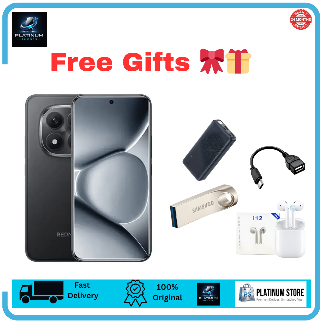 [FREE GIFTS🔥🔥] XIAOMI Redmi Note 15 256GB+16(8+8)GB Curved Screen 6.77" 120Hz AMOLED Display 108MP Camera 6000mAh Battery 33W Hyper Charge Under-Display Fingerprint AI Smartphone