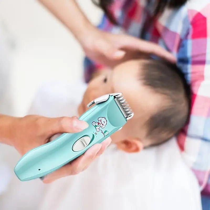 Low Noise Baby Hair Shaver Safe Electric Baby Hair Clipper Silent Waterproof Kids Hair Trimmer with Rounded Blade Design for Gentle Haircutting and Grooming for Infants and Toddlers