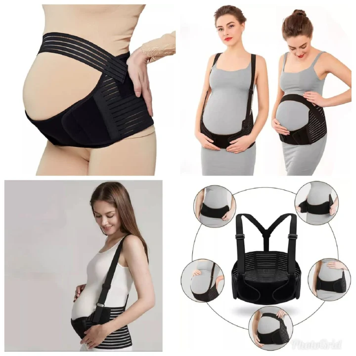 Pregnancy Support Belt Back and Waist Support Band Adjustable Maternity Belly Brace Spine Alignment and Lower Back Pain Relief Belt for Pregnant Women Posture Support and Comfort