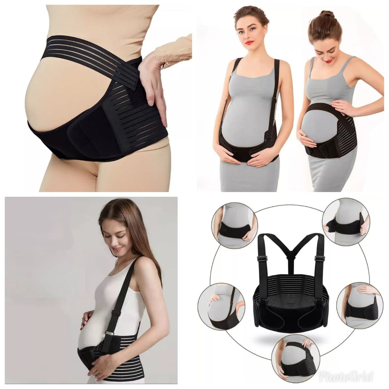 Pregnancy Support Belt Back and Waist Support Band Adjustable Maternity Belly Brace Spine Alignment and Lower Back Pain Relief Belt for Pregnant Women Posture Support and Comfort