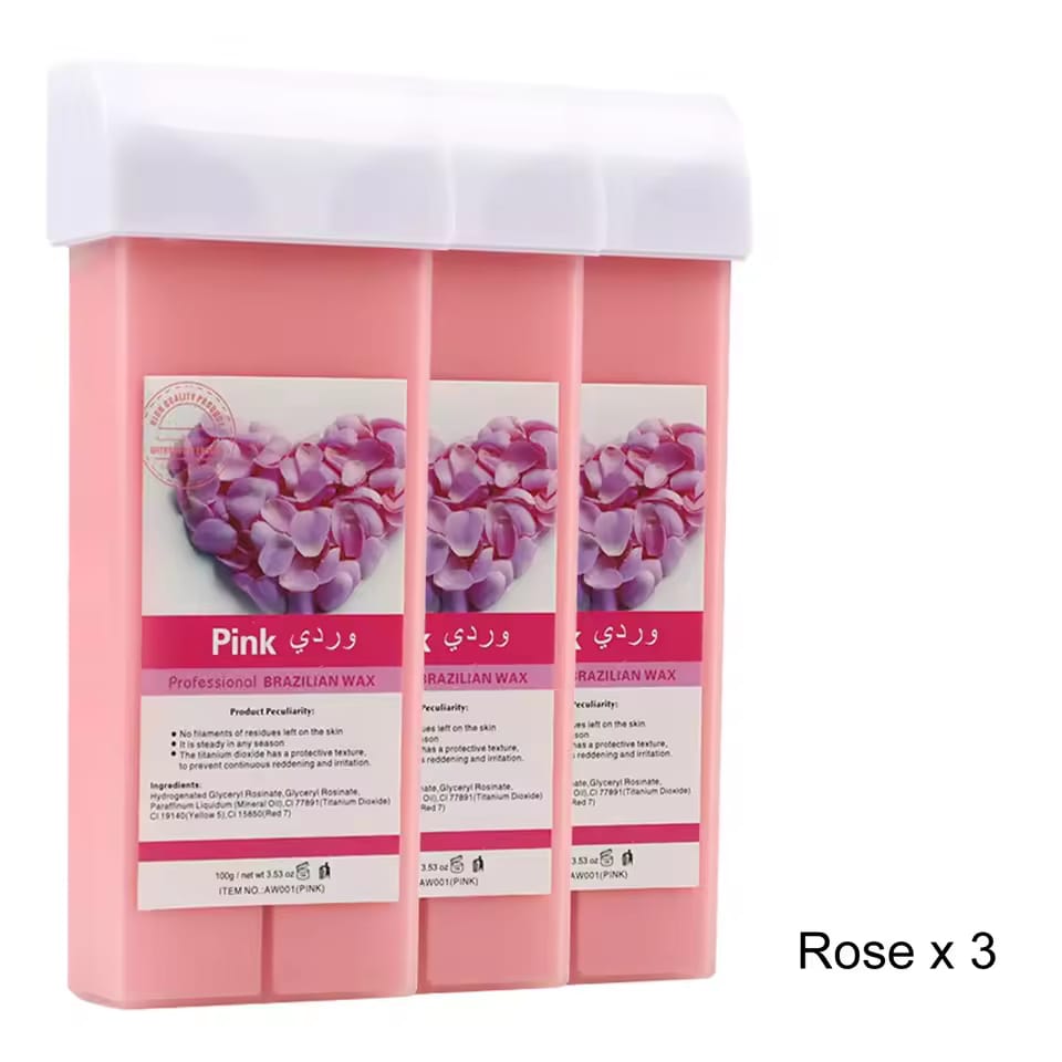 Painless Roll-On Wax Depilatory Honey & Aloe Vera Wax Cartridge for Bikini And Body Hair Removal