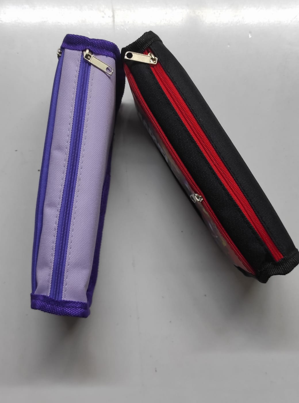 Cartoon themed Frozen Princess Elsa and Iron man Student Pencil pouch Case, Moulded Zip Closure Violet  Best Gift for back to school kids