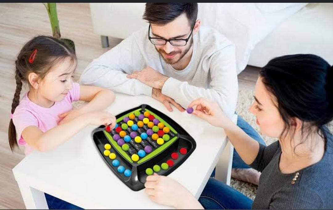 48 ball Puzzle Magic Chess Board Games Rainbow Ball Elimination Toy ,Logical Thinking ,Educational, Interactive Matching Play Toy for Kid and  Parent