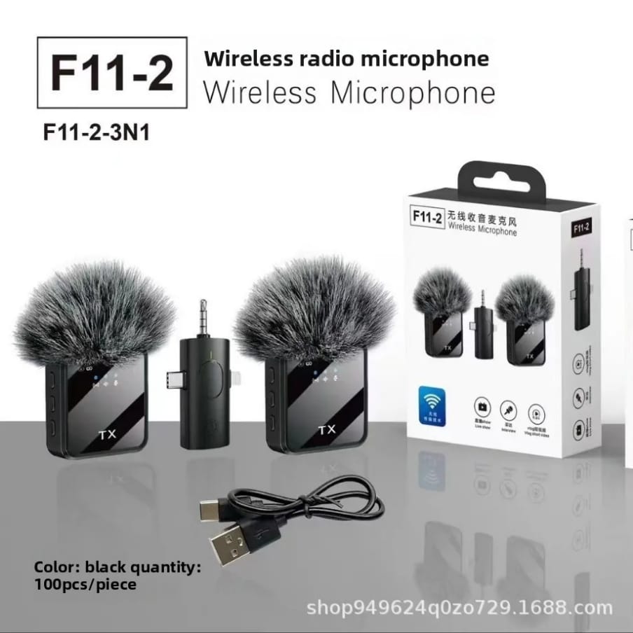 🎙️ Premium Dual Wireless Lavalier Microphone Kit – High-Sensitivity Clip-On Clip Mic for TikTok, Vlogging & Live Streaming