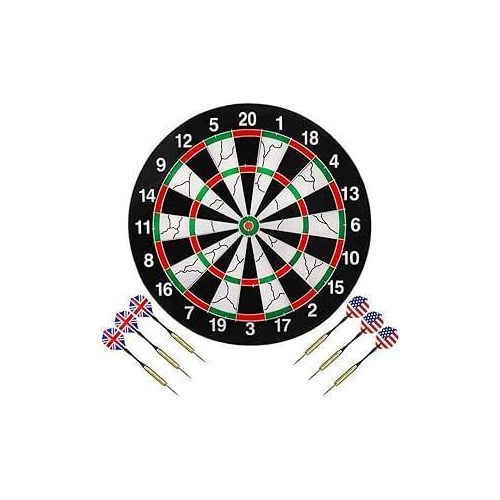 Professional Sisal Dart Board 18 Inch Bristle Dartboard For Home Bar Club Office Game Room