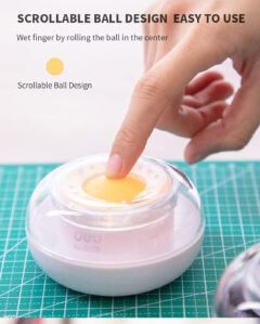 Deli Essential Fingertip Moistener Anti Slip Finger Wet Sponge Pad For Counting Money Paper Handling Office School Use