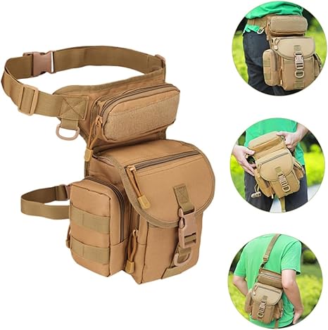 Tactical Drop Leg Bag Military Thigh Pack Outdoor Waist Leg Pouch Utility Hip Gear Pouch Motorcycle Riding Travel Storage Bag