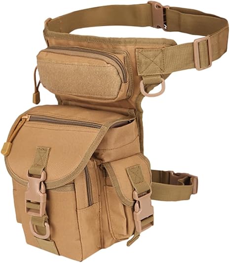 Tactical Drop Leg Bag Military Thigh Pack Outdoor Waist Leg Pouch Utility Hip Gear Pouch Motorcycle Riding Travel Storage Bag