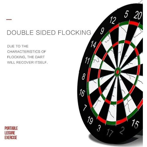 Professional Sisal Dart Board 18 Inch Bristle Dartboard For Home Bar Club Office Game Room