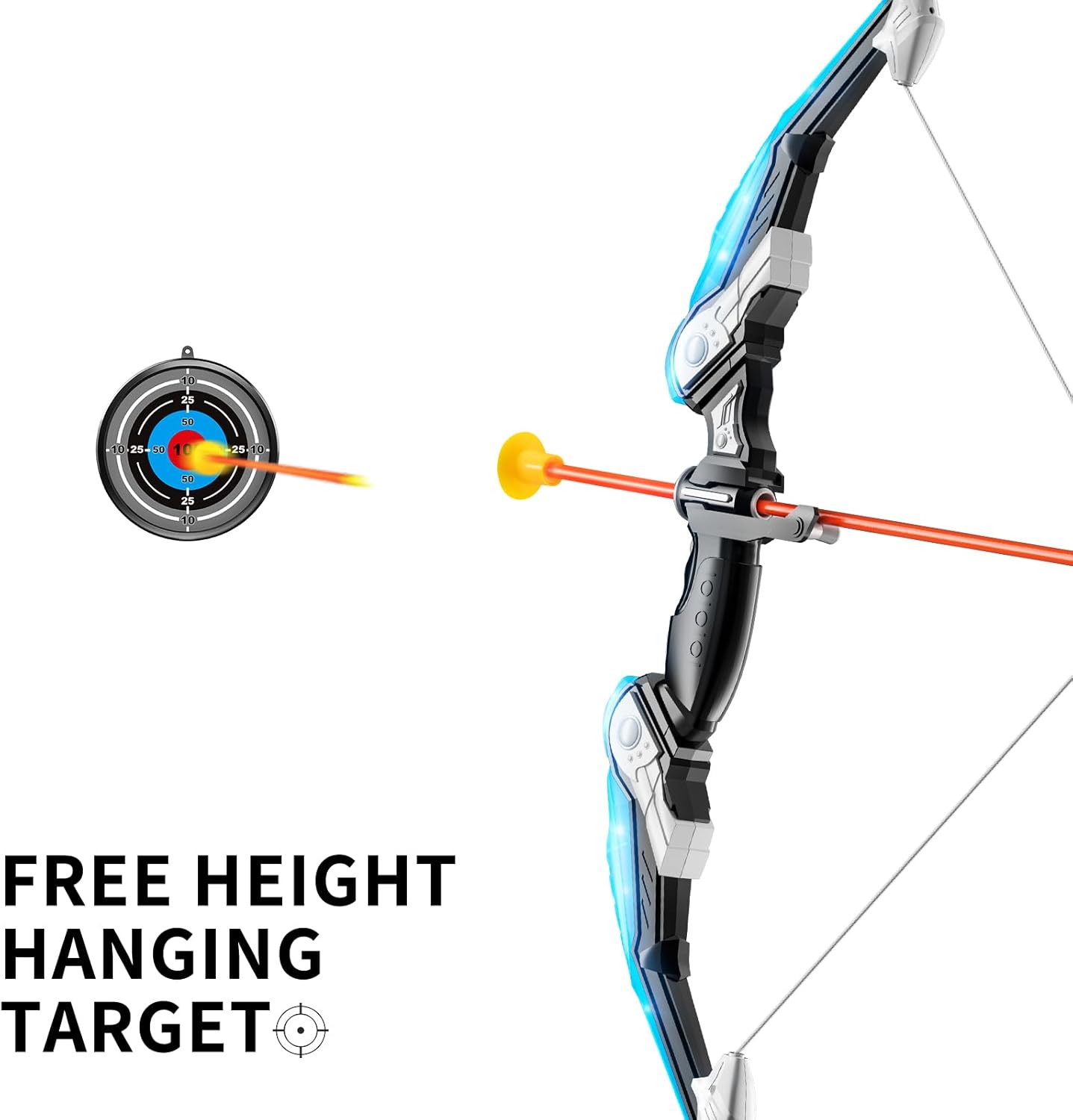 Kids Archer Fun Shooting Sport Bow And Arrow Toy Set With Target Indoor Outdoor Archery Training Game For Boys And Girls