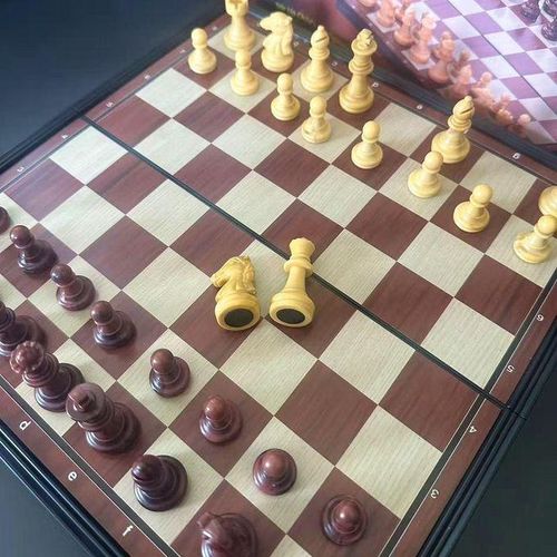 Magnetic Folding Chess Board Game Set – Educational Strategy Board Game for Kids & Adults, Portable Travel Chess Set