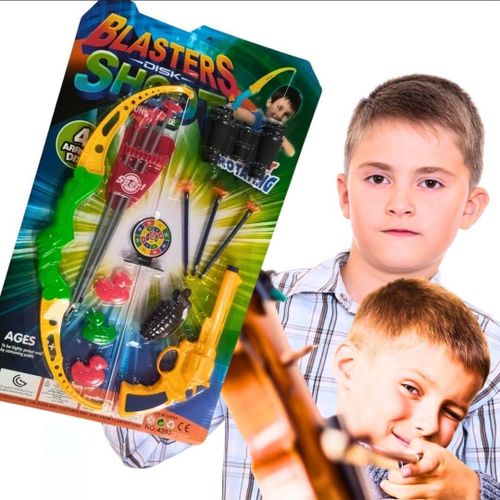 Kids Archery Play Set Bow Arrow Target Shooting Game Toy Set For Indoor Outdoor Sports Training And Fun Play