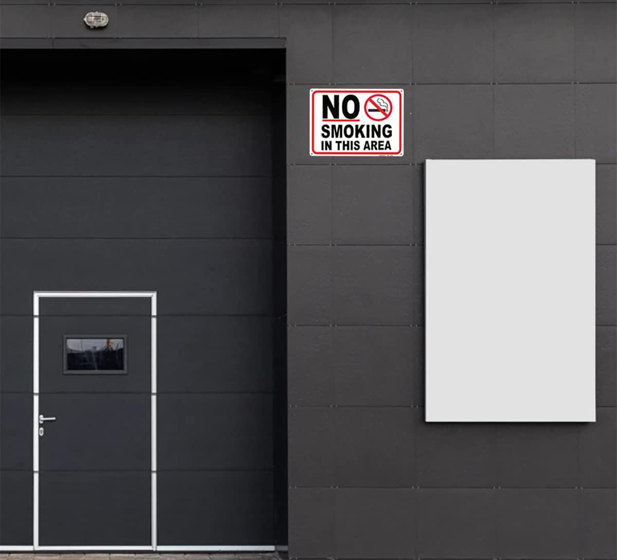 No Smoking Prohibition Symbol Sign Sticker – Safety Wall Sign for Office, Shop, Restaurant & Public Areas