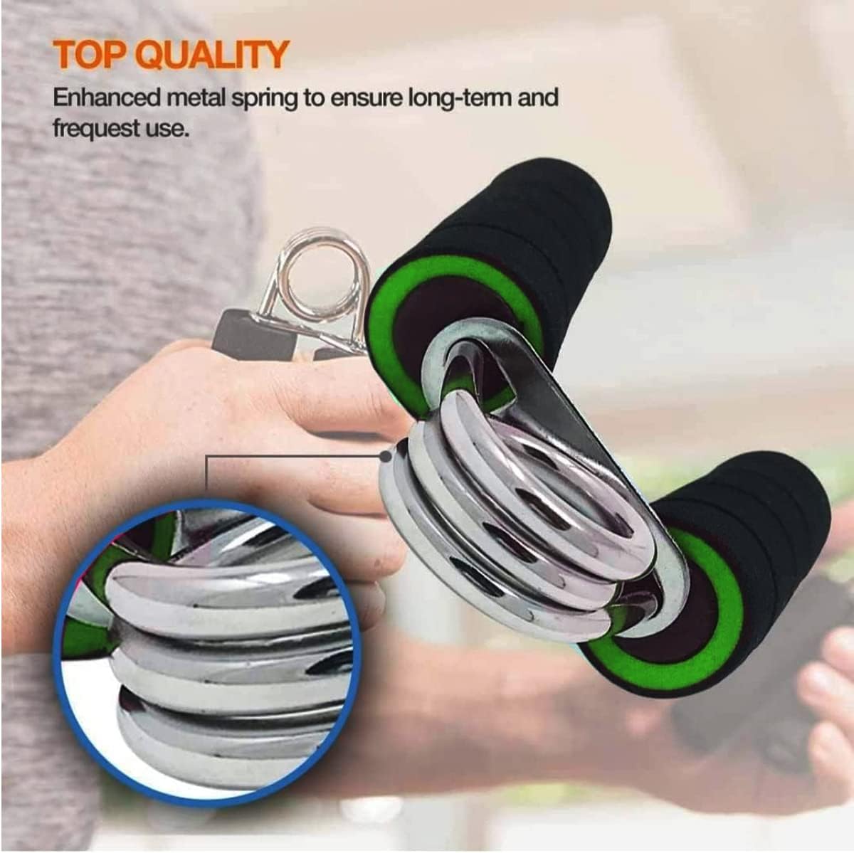Generic Adjustable Hand Grip Strengthener Forearm Exerciser Training Set For Wrist Finger Grip Strength Fitness And Rehabilitation
