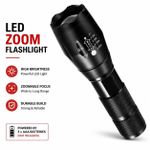 LED Zoom Flashlight Tactical Torch – High Brightness Rechargeable Outdoor Torch for Camping, Security & Emergency Use