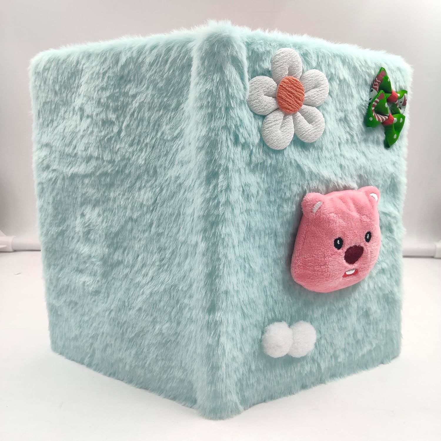 Ultra Soft Plush Fur Notebook With Cute 3D Cartoon Design For Journaling Note Taking School Office And Gift Use