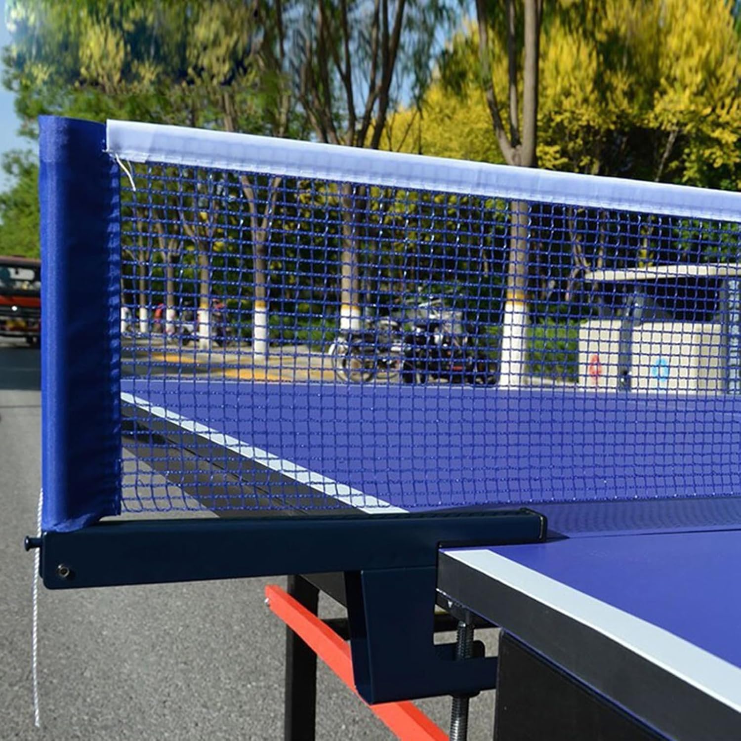 Professional Adjustable Table Tennis Net Set – Heavy Duty Metal Clamps Portable Ping Pong Net & Post Kit for Indoor & Outdoor Play