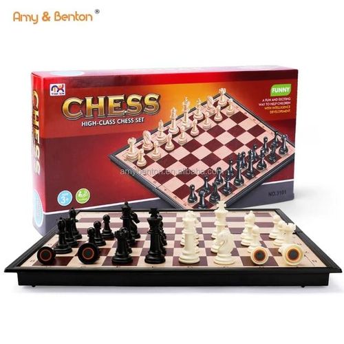 Magnetic Folding Chess Board Game Set – Educational Strategy Board Game for Kids & Adults, Portable Travel Chess Set
