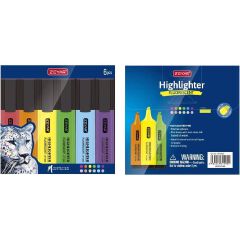 Fluorescent Highlighter Pens 3 Pack Set – Bright Color Study & Office Markers for School Notes, Books, Journals & Office Work