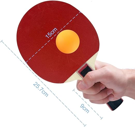Table Tennis Racket Set Portable Ping Pong Kit With 2 Rackets 3 Balls And Zippered Carry Case For Indoor Outdoor Sports Play