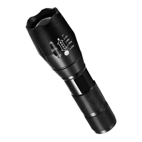 LED Zoom Flashlight Tactical Torch – High Brightness Rechargeable Outdoor Torch for Camping, Security & Emergency Use