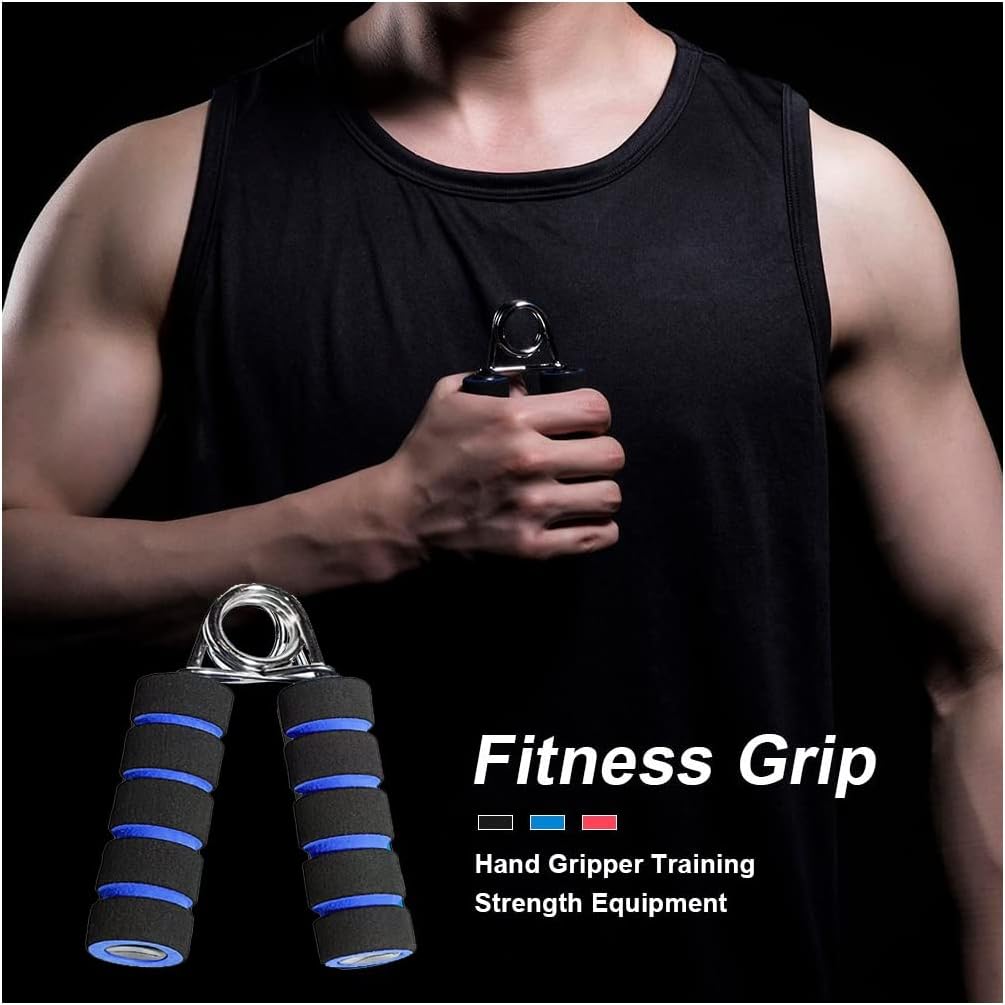 Generic Adjustable Hand Grip Strengthener Forearm Exerciser Training Set For Wrist Finger Grip Strength Fitness And Rehabilitation