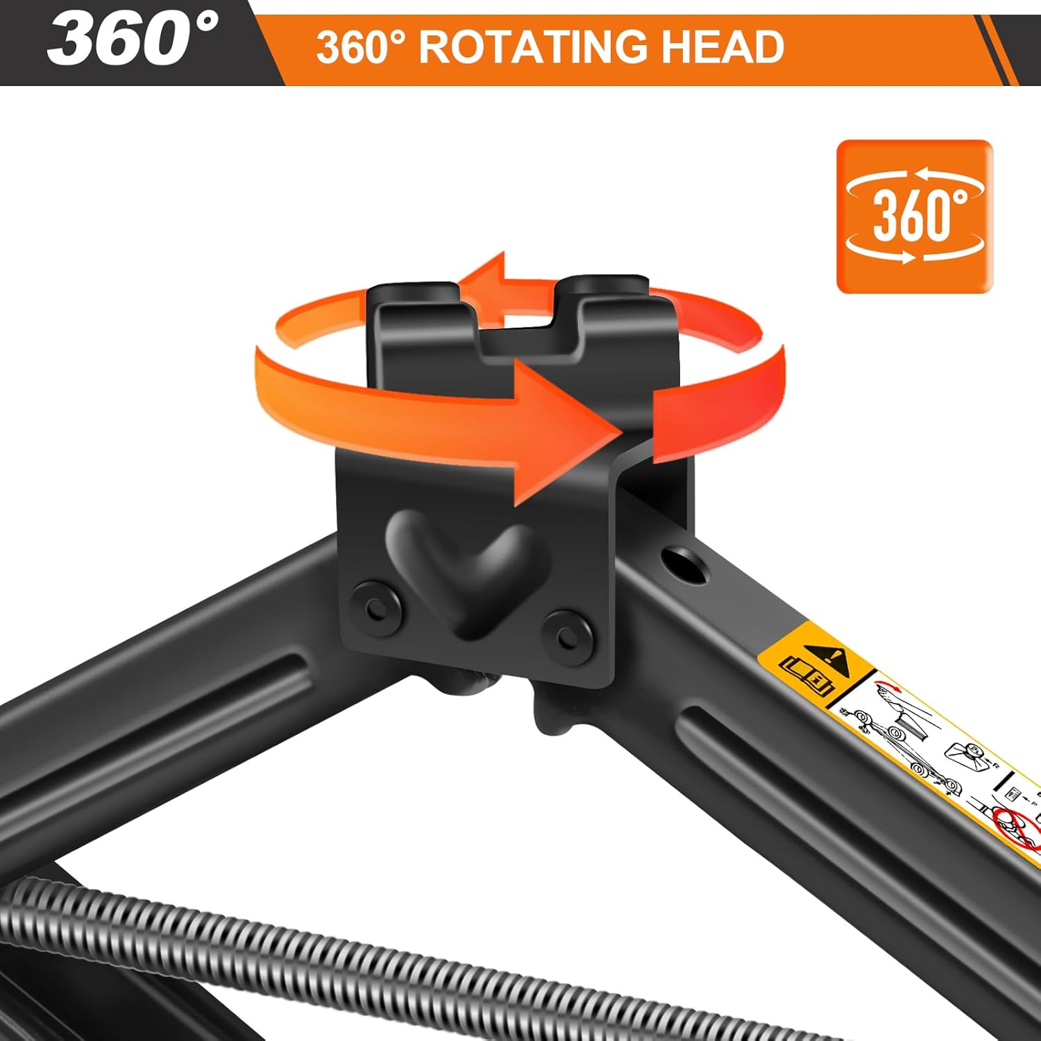 Heavy Duty Scissor Jack Car Lift Jack for Emergency Tyre Change, Vehicle Maintenance & Roadside Repairs