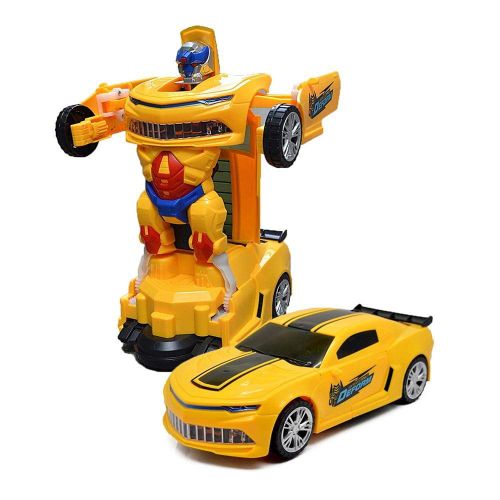 Transforming Robot Car Toy 2 in 1 Convertible Robot Vehicle Action Figure for Kids Boys and Girls