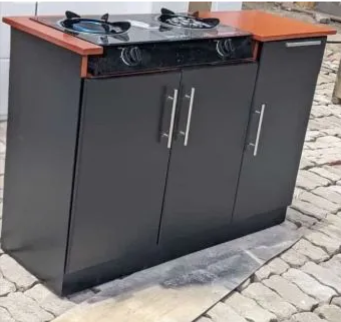 SMART DESIGN Modern strong and classic kitchen table,Wooden strong Kitchen table with racks. suitable for 6KGAND 13KGS cooking Meko as picture