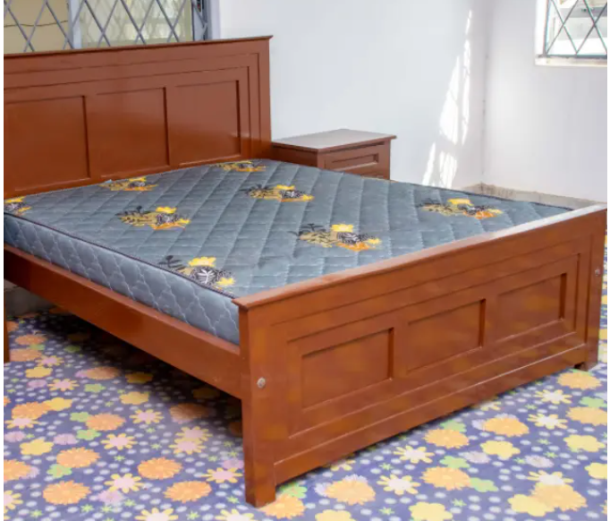 SMART DESIGN Modern  Wooden Panel Bed 5*6