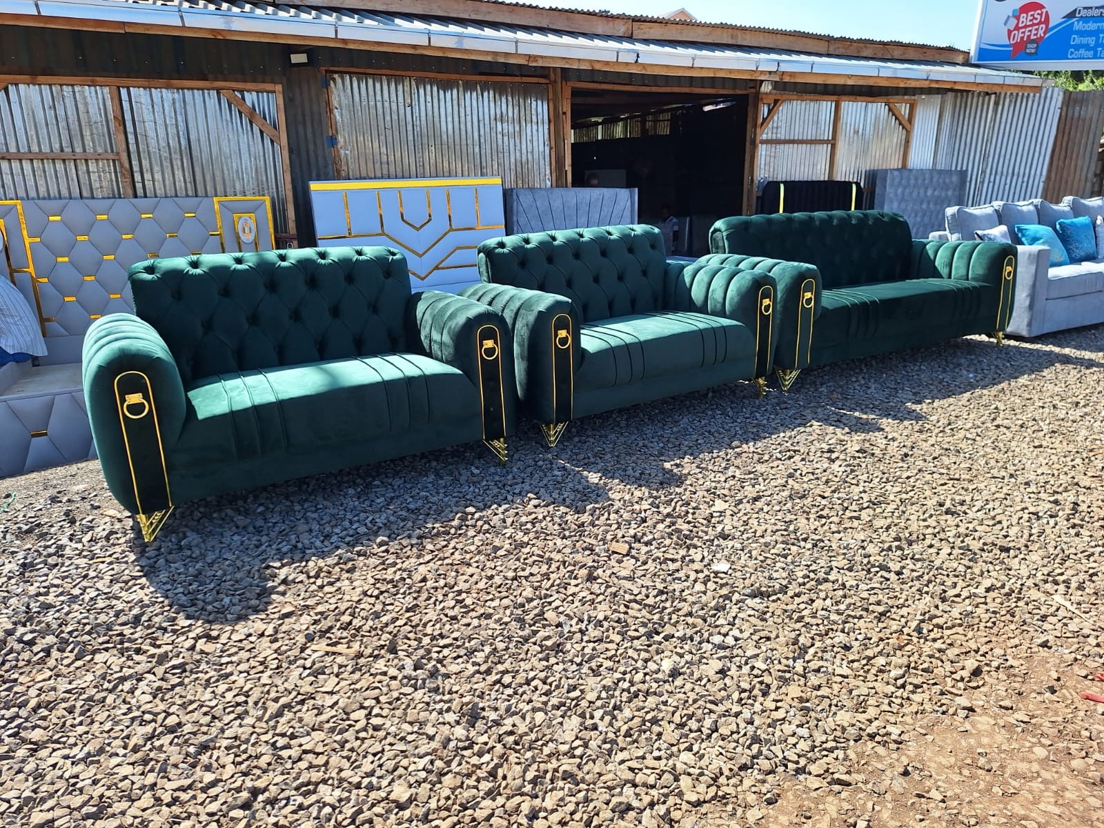 Medellin Velvet Sofa Set, Luxury Modern Living Room Couch Collection for Elegant Home Interiors