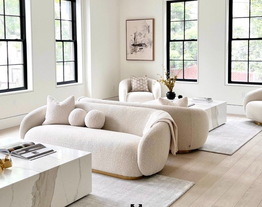 NEW ARRIVAL!!Cozy 3-Seater Plush Luxury Sofa, Modern Comfortable Sectional Couch for Living Room