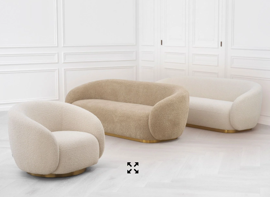 NEW ARRIVAL!!Cozy 3-Seater Plush Luxury Sofa, Modern Comfortable Sectional Couch for Living Room