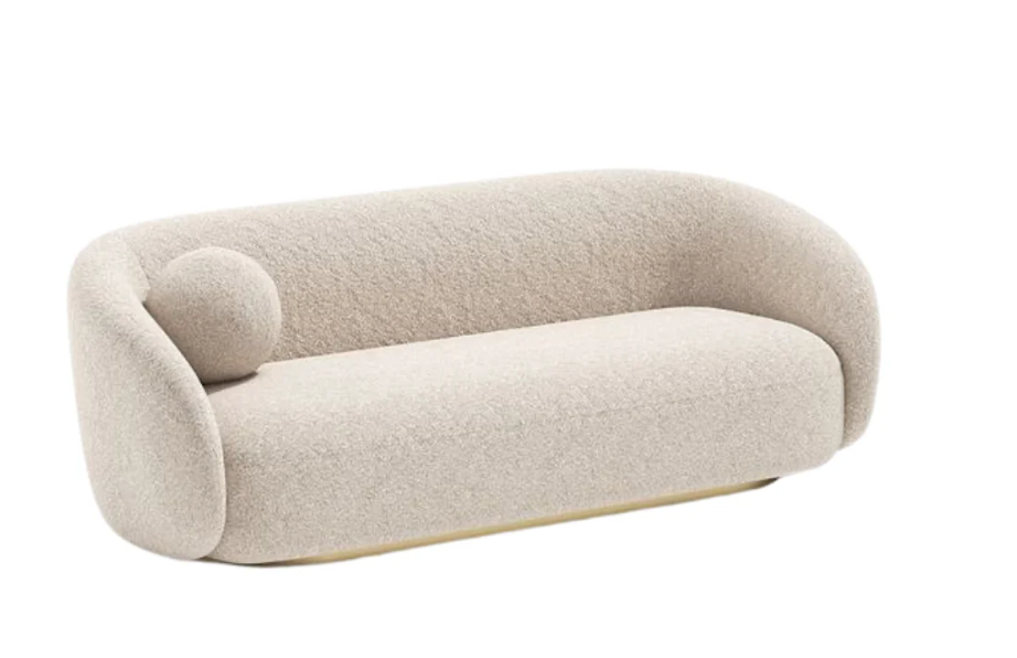 NEW ARRIVAL!!Cozy 3-Seater Plush Luxury Sofa, Modern Comfortable Sectional Couch for Living Room