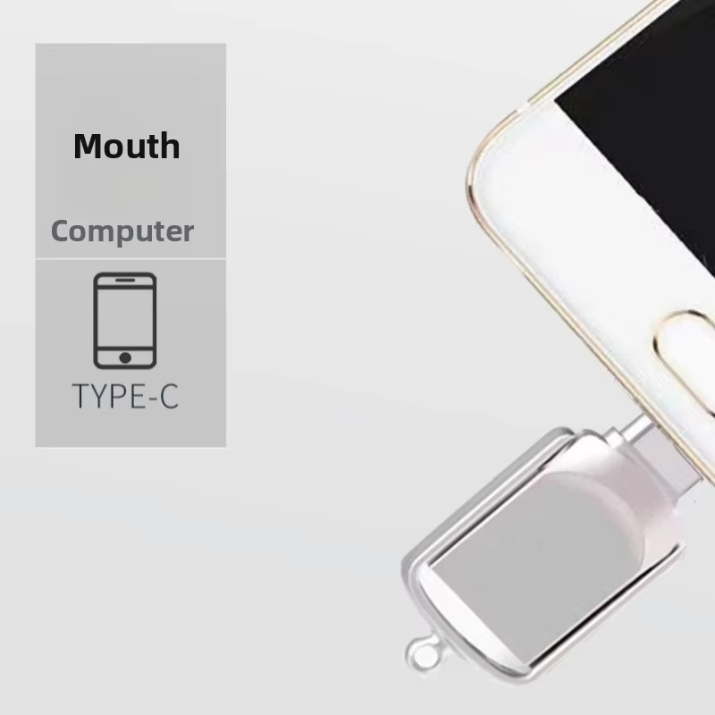 For High-Speed 2in1 USB Flash Drive Pen Drive with Type-C 32GB/64GB/128GB Dual Function Data Storage Device Compatible with PC