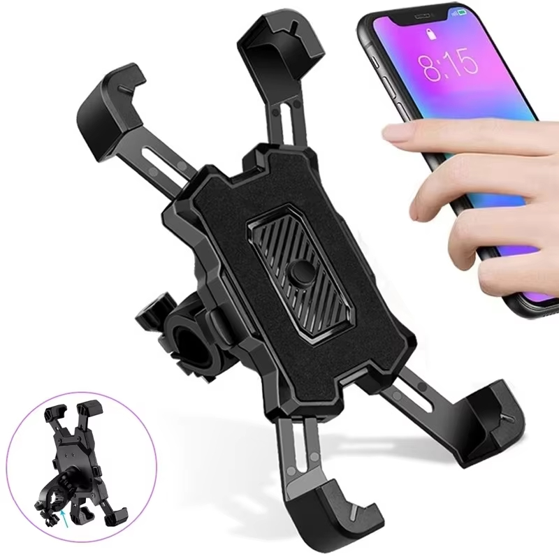 Bicycle Phone Holder Motorcycle Adjustable Stand 360° Rotatable GPS Mobile Phone Clip Bikes Sports Accesories For iPhone Xiaomi