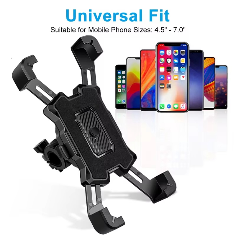 Bicycle Phone Holder Motorcycle Adjustable Stand 360° Rotatable GPS Mobile Phone Clip Bikes Sports Accesories For iPhone Xiaomi